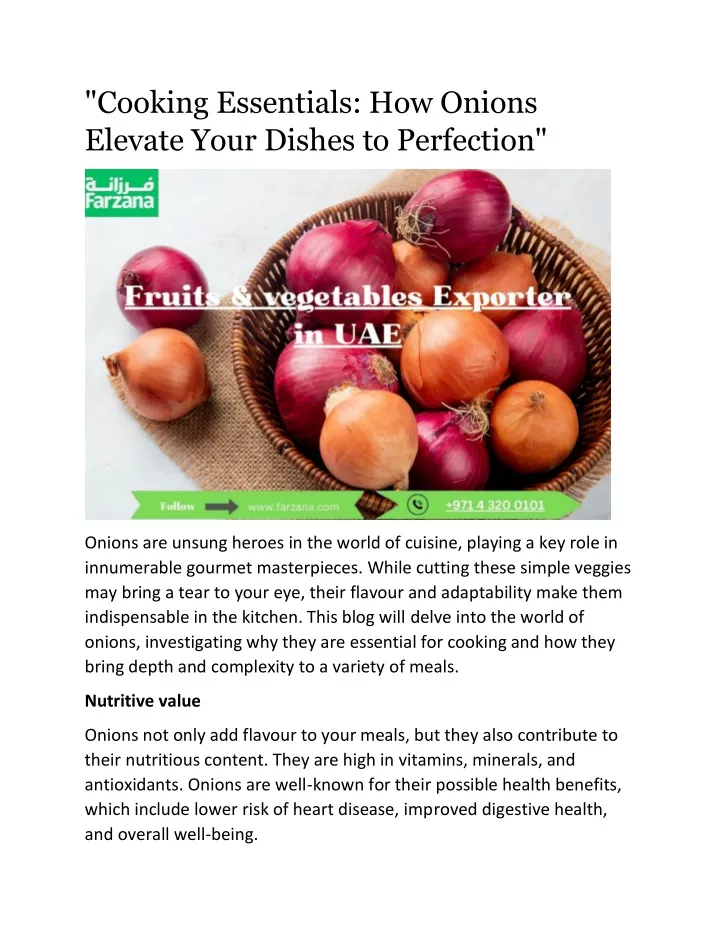 cooking essentials how onions elevate your dishes