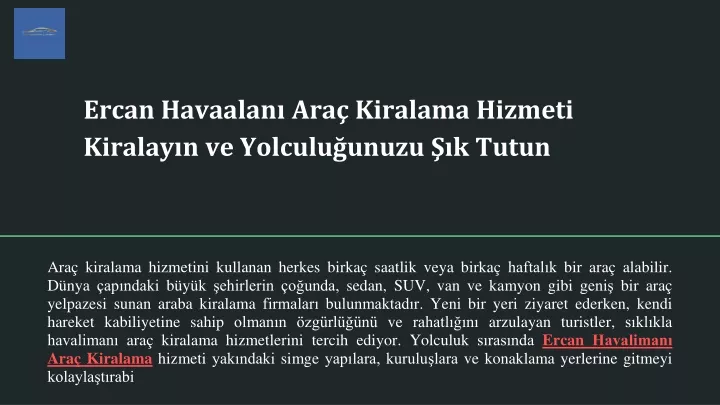 ercan havaalan ara kiralama hizmeti kiralay n ve yolculu unuzu k tutun