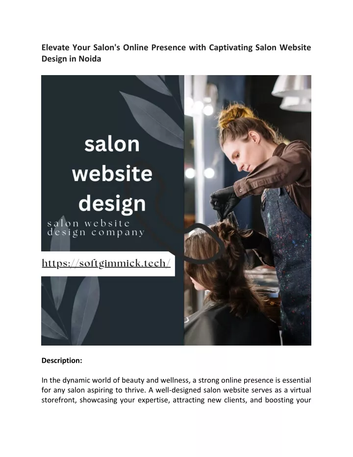 elevate your salon s online presence with