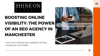 Boosting Online Visibility with SEO Agency in Manchester