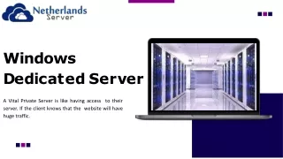 windows d e d i c a t e d s e r v e r