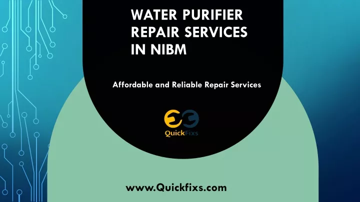 water purifier repair services in nibm