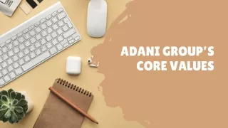 adani group s core values