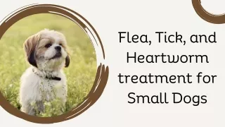 Flea, Tick, and Heartworm treatment for Small Dogs