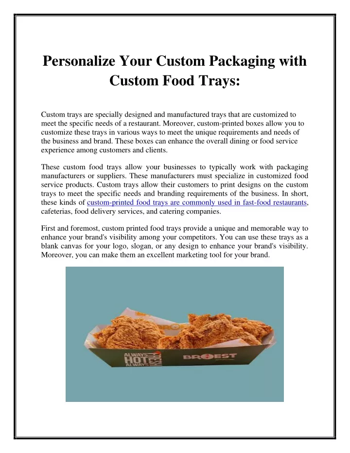 personalize your custom packaging with custom