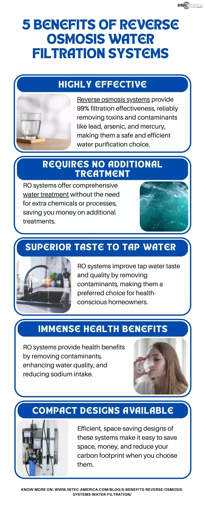 5 benefits of reverse osmosis water filtration