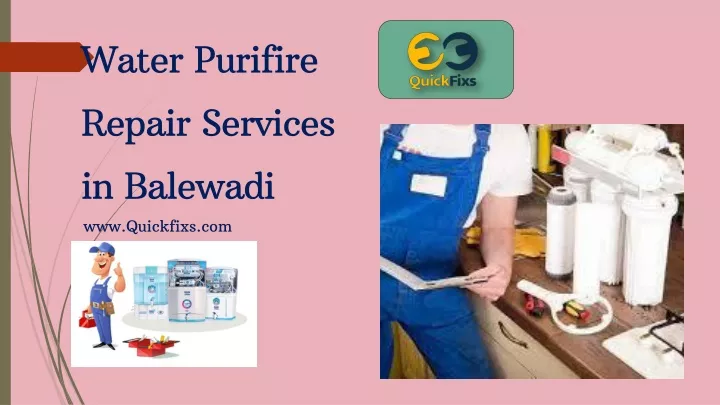 water purifire repair services in balewadi