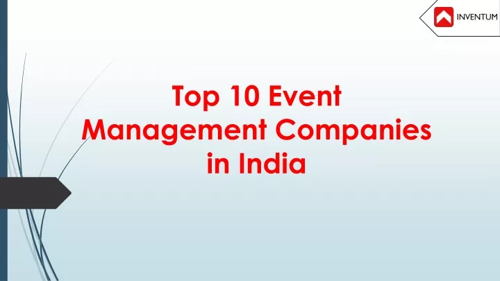 top 10 event management companies in india