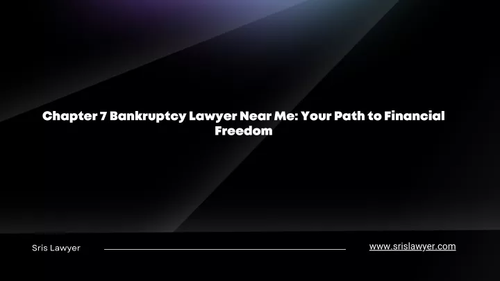 chapter 7 bankruptcy lawyer near me your path