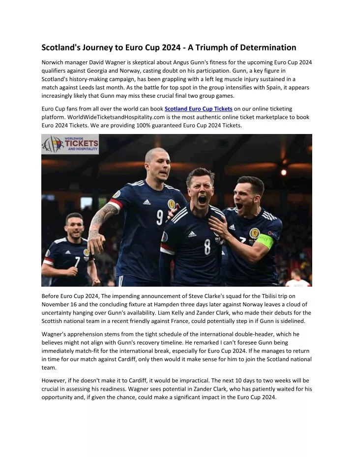 scotland s journey to euro cup 2024 a triumph