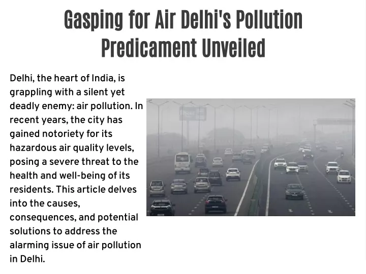 gasping for air delhi s pollution predicament