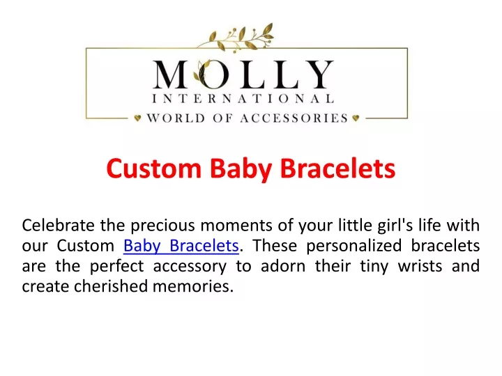 custom baby bracelets