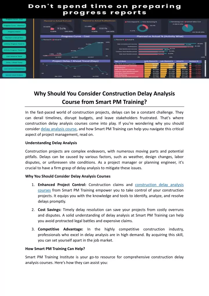 why should you consider construction delay