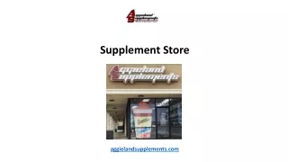 Supplement Store