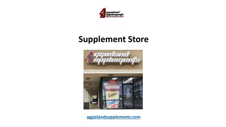 PPT - Supplement Store PowerPoint Presentation, free download - ID:12632989