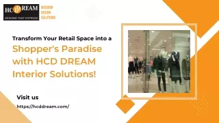 Retail Store Interior Design Service in Bangalore - HCD DREAM Interior Solutions