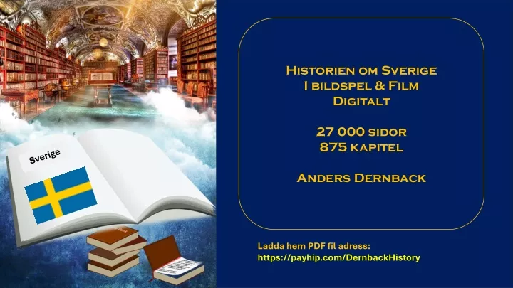 historien om sverige i bildspel film digitalt