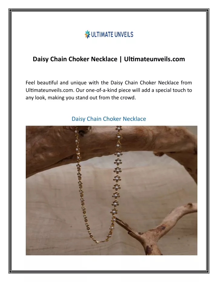 daisy chain choker necklace ultimateunveils com