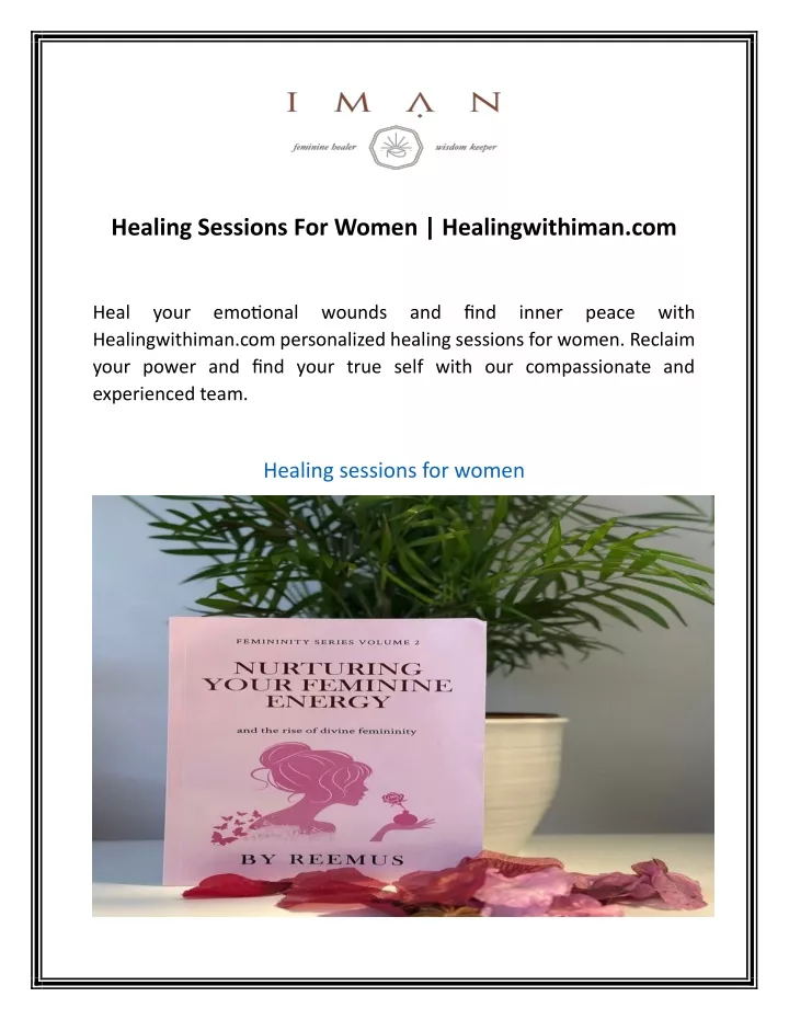 healing sessions for women healingwithiman com