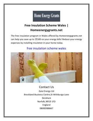 free insulation scheme wales homeenergygrants net