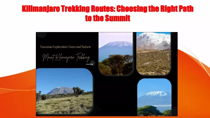 kilimanjaro trekking routes choosing the right