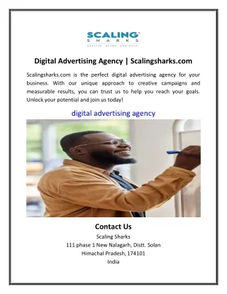 Digital Advertising Agency | Scalingsharks.com