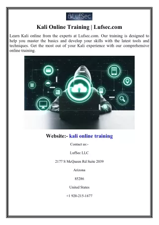 kali online training lufsec com