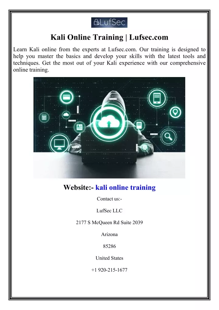 kali online training lufsec com