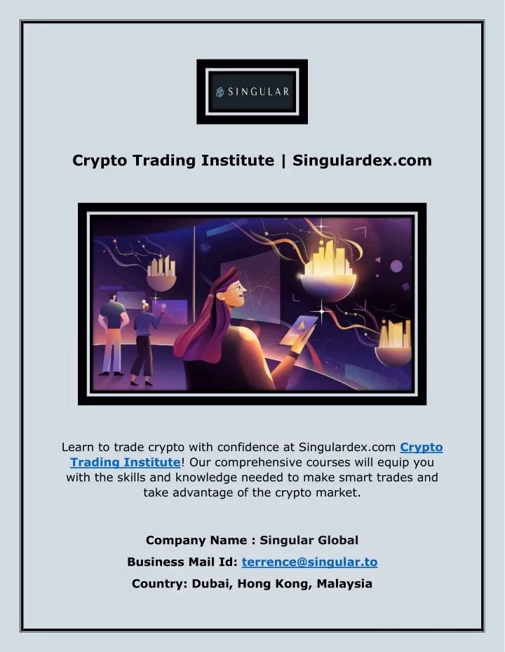 crypto trading institute singulardex com