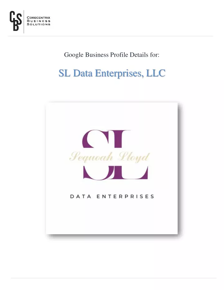 google business profile details for