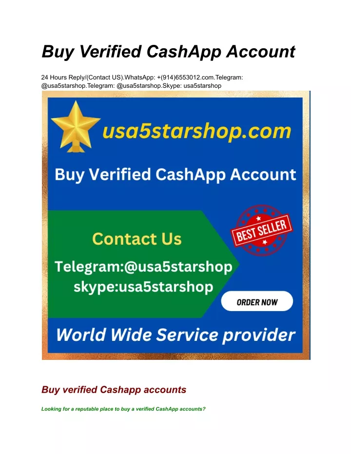 buy verified cashapp account