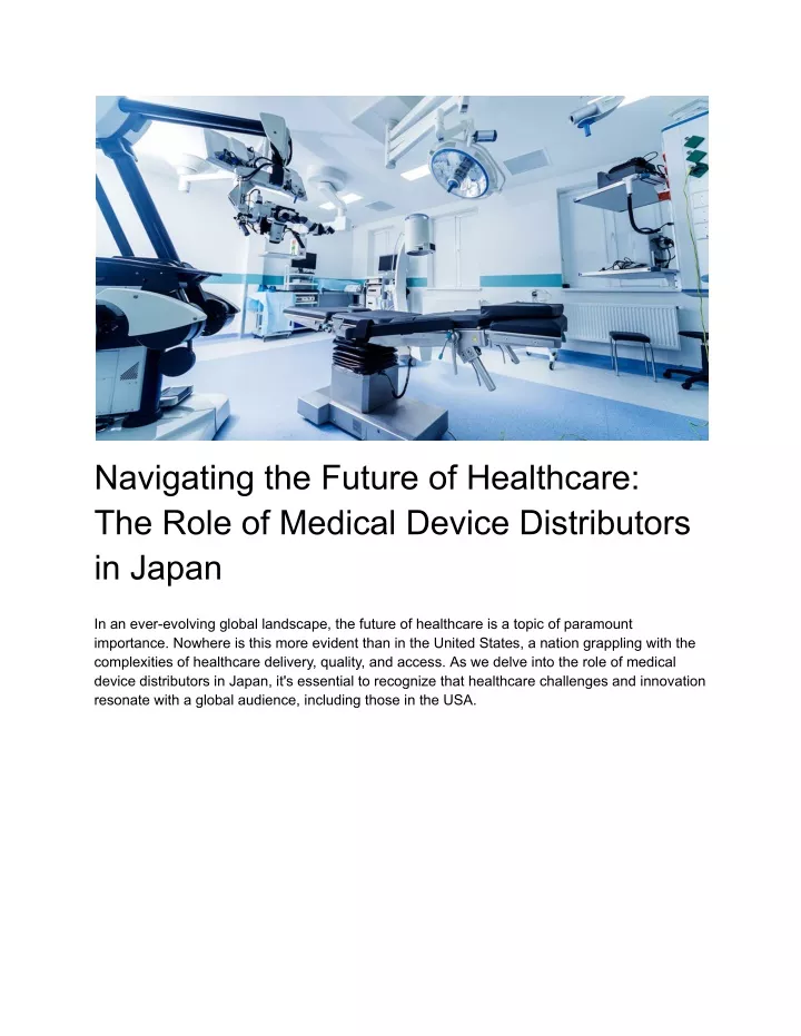 navigating the future of healthcare the role