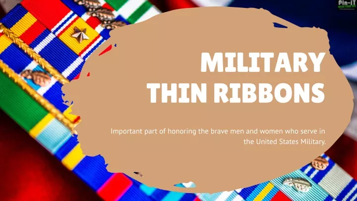 military thin ribbons