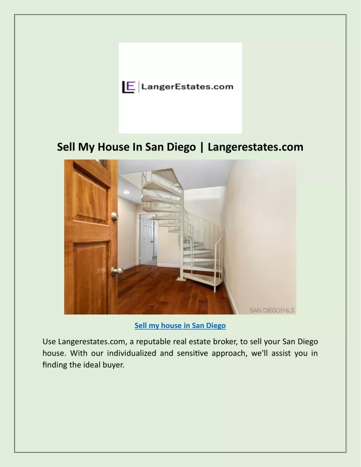 sell my house in san diego langerestates com