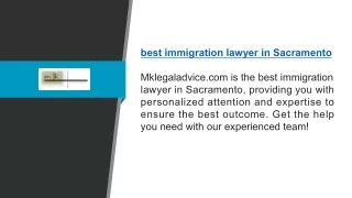Best Immigration Lawyer In Sacramento | Mklegaladvice.com