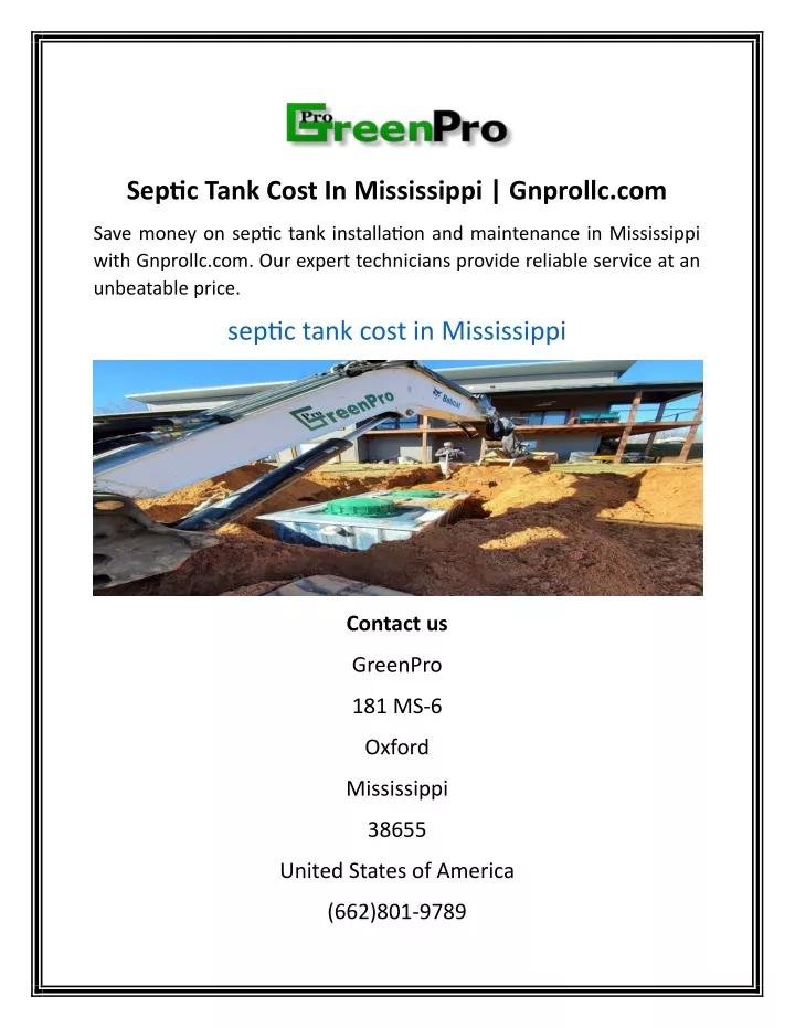 septic tank cost in mississippi gnprollc com