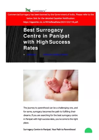 best surrogacy centre in panipat with high success rates