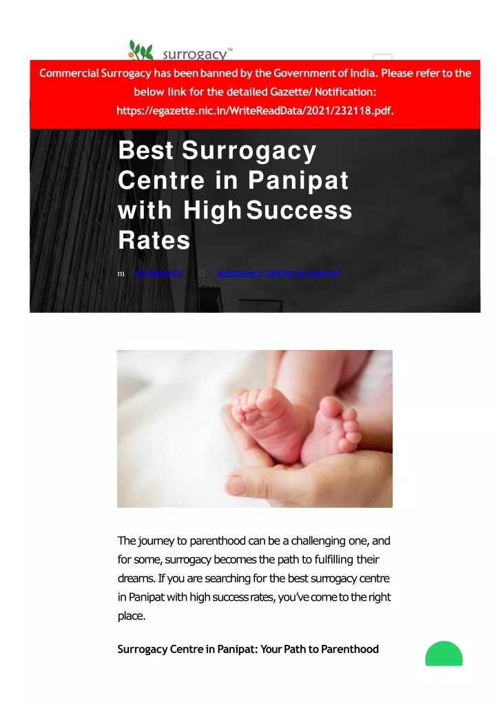 best surrogacy centre in panipat with high success rates