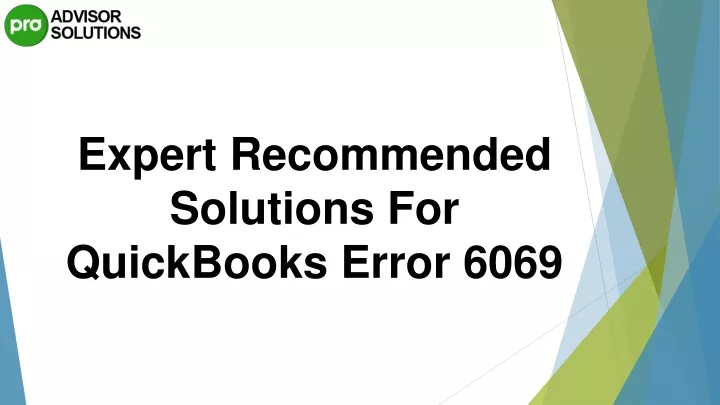 expert recommended solutions for quickbooks error