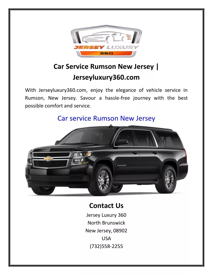 car service rumson new jersey jerseyluxury360 com