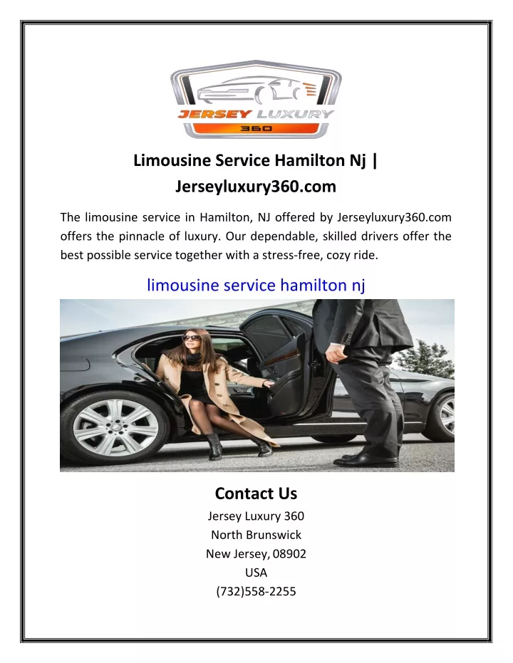 limousine service hamilton nj jerseyluxury360 com