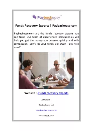 funds recovery experts paybackeasy com