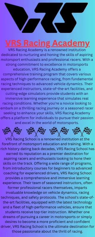 vrs racing academy vrs racing academy