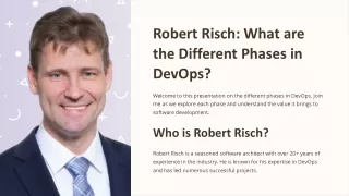 Robert Risch - Was sind die verschiedenen Phasen bei DevOps