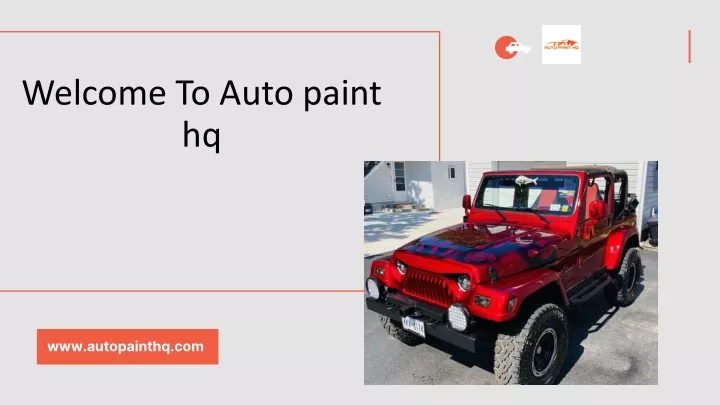 welcome to auto paint hq