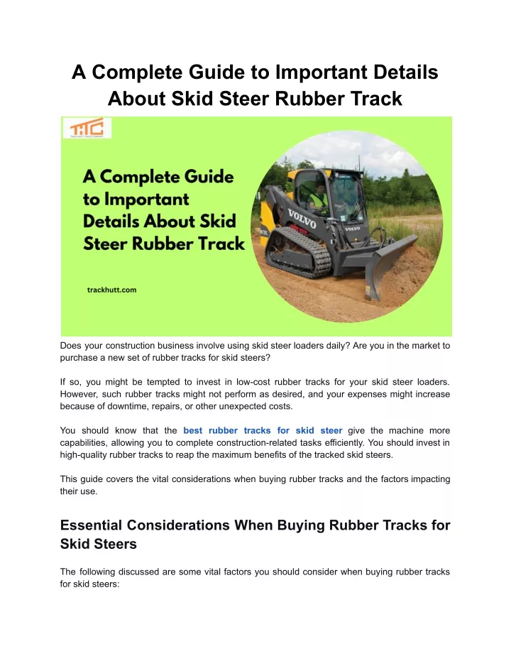 a complete guide to important details about skid