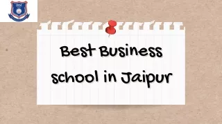 Best Business school in Jaipur