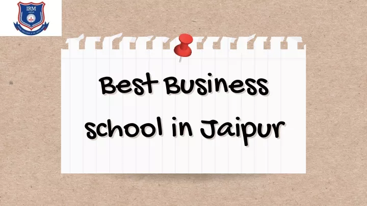 best business best business school in jaipur