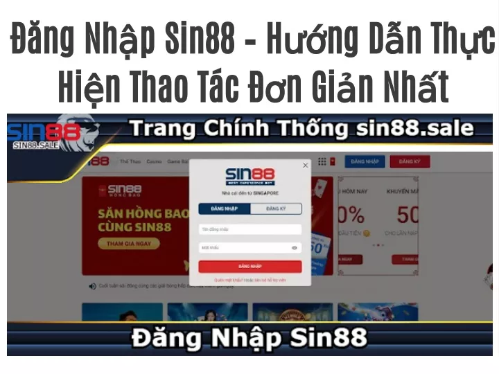 PPT - Đăng Nhập Sin88 – Hướng Dẫn Thực Hiện Thao Tác Đơn Giản Nhất ...