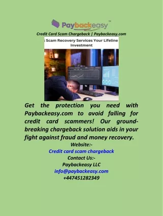 credit card scam chargeback paybackeasy com